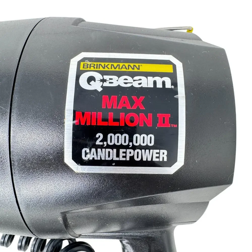 Brinkmann Qbeam Max Million II 2 Million Maxpower Spotlight with 12V DC Adapter‎